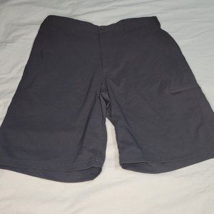 Lone Cypress By Pebble Beach Black Performance‎ Shorts Size 34 Polyester Stretch